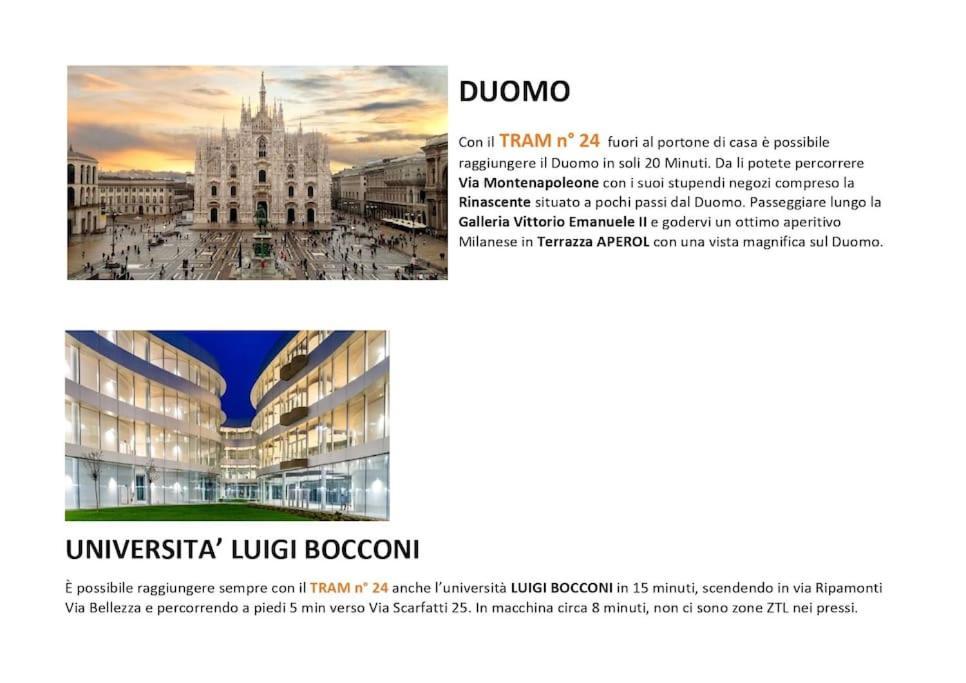 Apartmán Civico288-Romantic Attic Near Ieo-Bocconi-F Prada Milán Exteriér fotografie